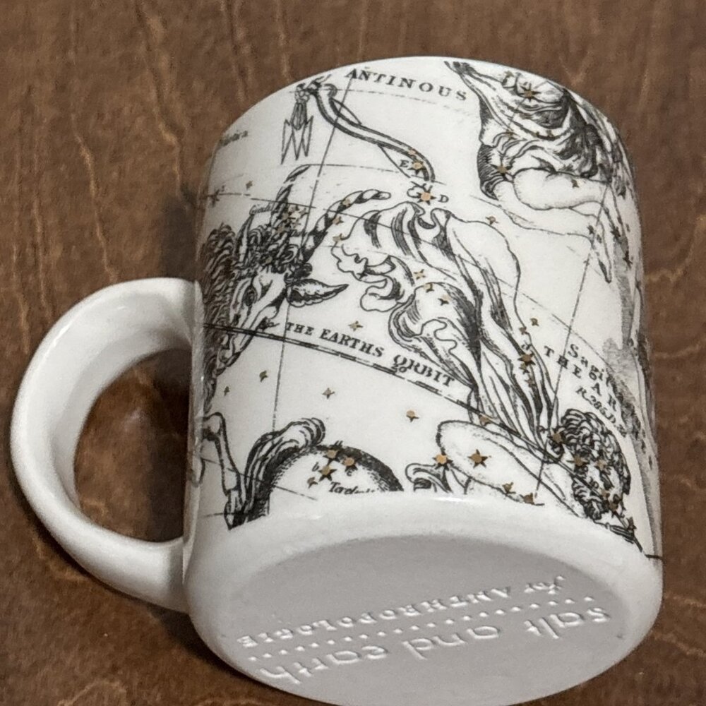 Anthropologie Salt And Earth CAPRICORN Coffee Mug Tea Cup Zodiac Birthday Stars‎ - Picture 8 of 13